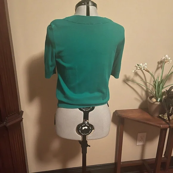 EUC Talbots Petite Small Short Sleeve Knit Top - Picture 2 of 6